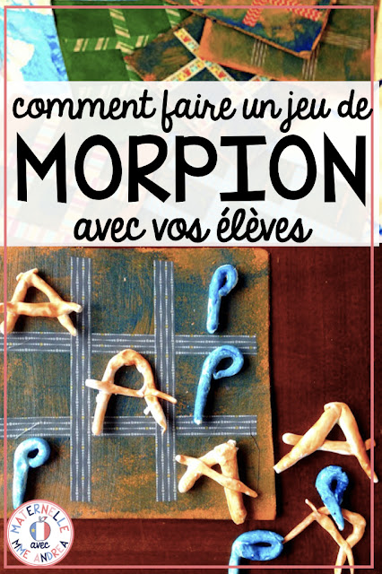 Looking for a great Father's/Mother's Day craft or fun way for your French students to practice their letters? Check out this blog post to read all about how to make homemade tic-tac-toe games with your students! Comment faire un jeu de morpion avec vos élèves du primaire