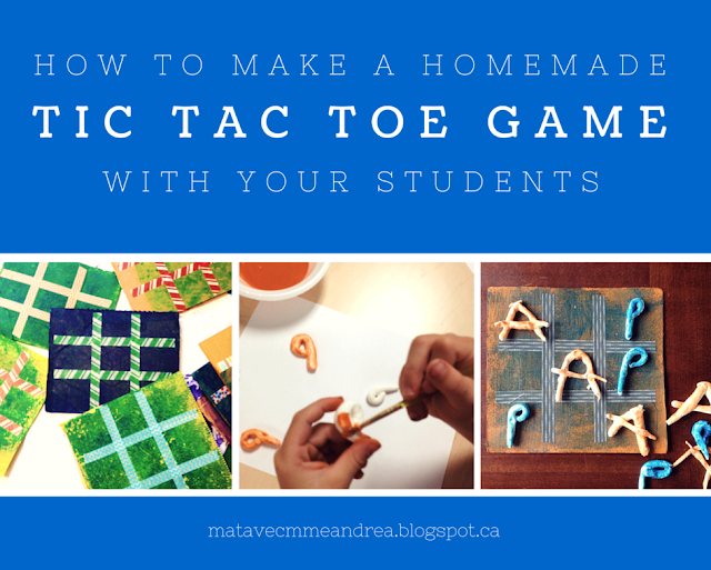 Looking for a great Father's/Mother's Day craft or fun way for your French students to practice their letters? Check out this blog post to read all about how to make homemade tic-tac-toe games with your students! Comment faire un jeu de morpion avec vos élèves du primaire