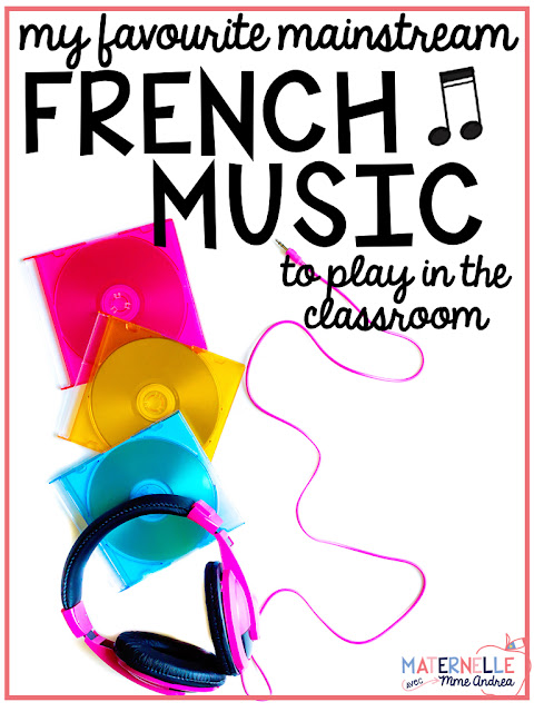 It is SO important to help our second-language and immersion students experience and celebrate French culture as much as possible! One way that we can do this is by playing mainstream French music in our classrooms - students may not always have the opportunity to listen to the radio in French at home.