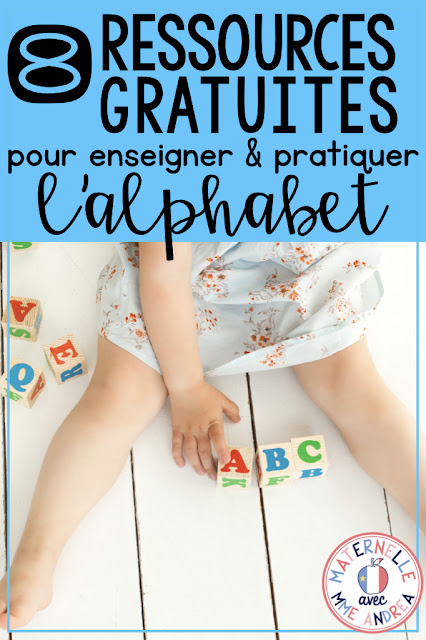 Check out this blog post for 8 French FREEBIES for teaching and practicing the alphabet en français!