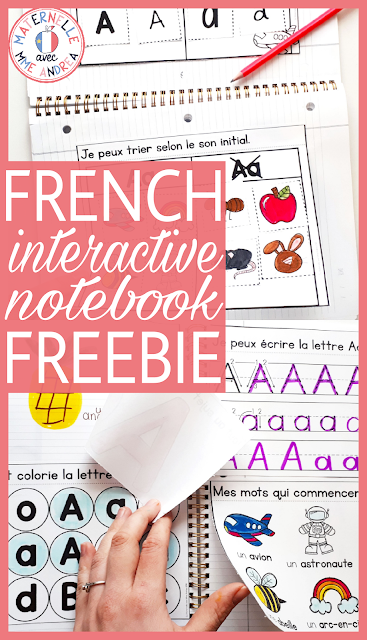 A FREE sample of a French interactive alphabet notebook designed especially with maternelle students in mind. Straight cuts ONLY!!