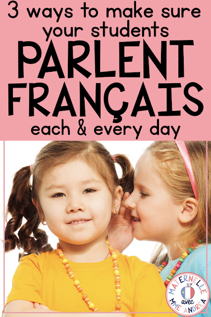 Looking for ways to help encourage your students to speak French every day in your maternelle or première année classroom? Check out these three simple tricks to get them talking!