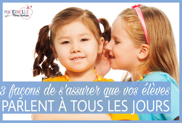 Looking for ways to help encourage your students to speak French every day in your maternelle or première année classroom? Check out these three simple tricks to get them talking!