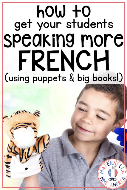 Looking for a fun way to get your French primary students speaking more, and to help them understand what they read? Check out this blog post for instructions and ideas for creating EASY puppet shows with your students to go with your shared reading books!