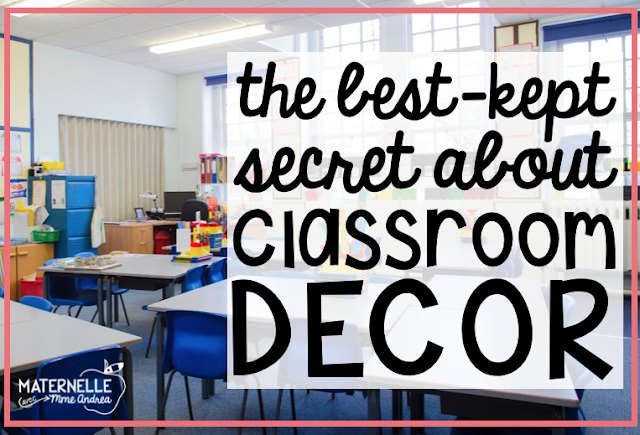 Looking for a simple way to save space in your French primary classroom this year? Check out this blog post and discover the best-kept classroom decor secret! 