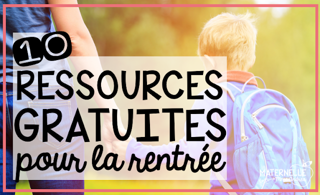 Looking for FREE back to school resources in French? Check out this blog post and find 10 ressources gratuites pour la rentrée! Parfait pour la maternelle ou la première année. 