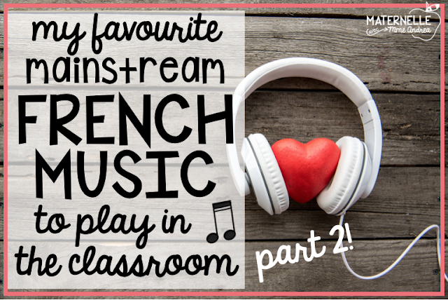Mainstream French music is great to play during class time in primary immersion or francophone classrooms in minority communities. Expose your students to authentic French culture and get them excited about French celebrities and music with these 10 great songs!