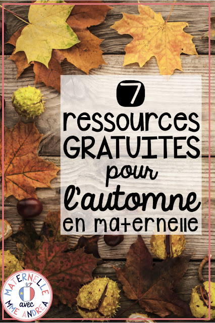 Looking for some French freebies for fall in maternelle? Check out this blog post! Includes links to FREE math and literacy activities en français