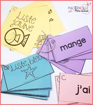 French sight word flash cards - your French students will master 90 mots fréquents in isolation AND in context as they work their way through the rainbow!