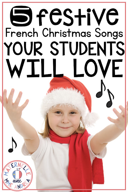 Looking for some simple French Christmas songs for your French kindergarten or primary students to learn this holiday season? Check out my top five favourite Christmas songs to teach in maternelle!