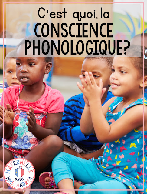 Unsure what exactly is la conscience phonologique? Check out this blog post for information about what exactly your students need to be able to do first, before becoming strong readers and writers. #frenchteachers #maternelle #consciencephonologique