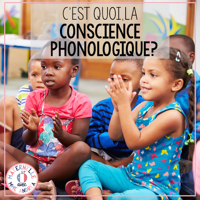 Unsure what exactly is la conscience phonologique? Check out this blog post for information about what exactly your students need to be able to do first, before becoming strong readers and writers. #frenchteachers #maternelle #consciencephonologique