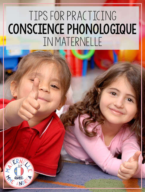 Trying to help your maternelle students with their conscience phonologique, but don't know where to begin? Check out this blog posts for some important tips that you'll want to keep in mind before you get started!