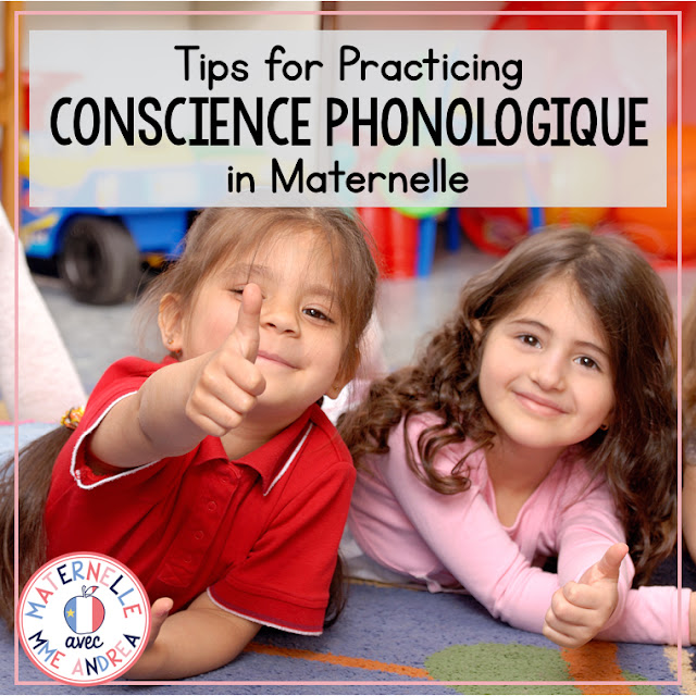 Trying to help your maternelle students with their conscience phonologique, but don't know where to begin? Check out this blog posts for some important tips that you'll want to keep in mind before you get started!