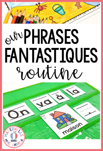 Want to give pocket chart sentences a try in maternelle, to help your students master 1:1, directionality, sight words, French vocabulary, and more? Our « phrases fantastiques » Routine  by Maternelle avec Mme Andrea will help you get your French pocket chart sentence routine up and running, and ensure your students are getting the most out of their phrases fantastiques time!