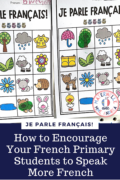 Looking for a fun way to encourage your French primary students to speak more French? This blog post explains how you can use behaviour bingo & fun stickers to get your students engaged and excited about practicing their second language!