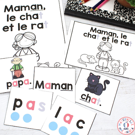 Looking for a simple way to help your French primary students practice blending and learn their vowel sounds? These print + digital vowel sound blending books will help your students learn to read in a BIG way! Check out this blog post for more info on how exactly they work, plus tips for creating a solid practice routine