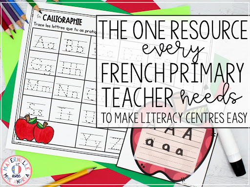 Are you a French primary teacher looking to get off the hamster wheel of literacy centre creation? Check out this blog post to see how you can snag 100 French literacy centres super inexpensively, and read all about how it’ll make your teaching life way better!