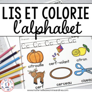 French alphabet read and colour sheets!