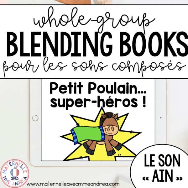 le son AIN– FRENCH Whole-Group SON COMPOSÉ Blending Book – Digital and Printable