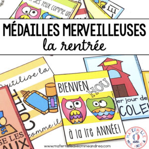 French Classroom Reward System - Médailles merveilleuses - La rentrée! (FRENCH Reward Tags)