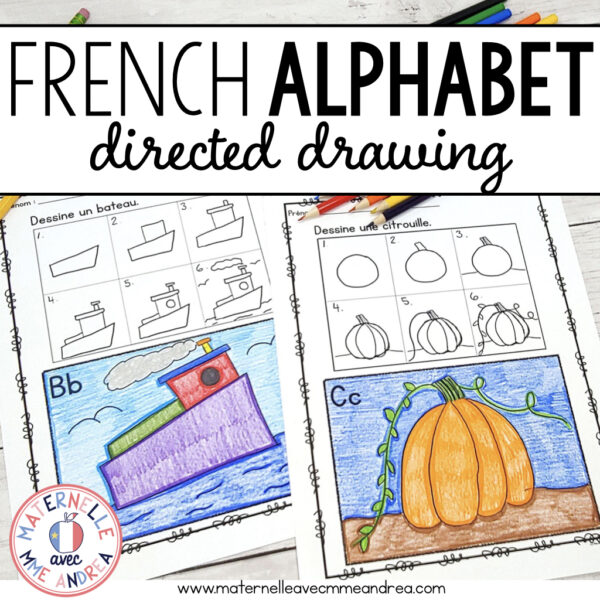 FRENCH Alphabet Directed Drawing - Dessin dirigé (alphabet en français)