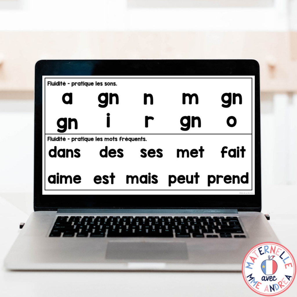 Sight word and sounds warm ups can make a big difference in helping your French primary students learn to read. Check out this blog post all about using son composé blending books for more tips and ideas!