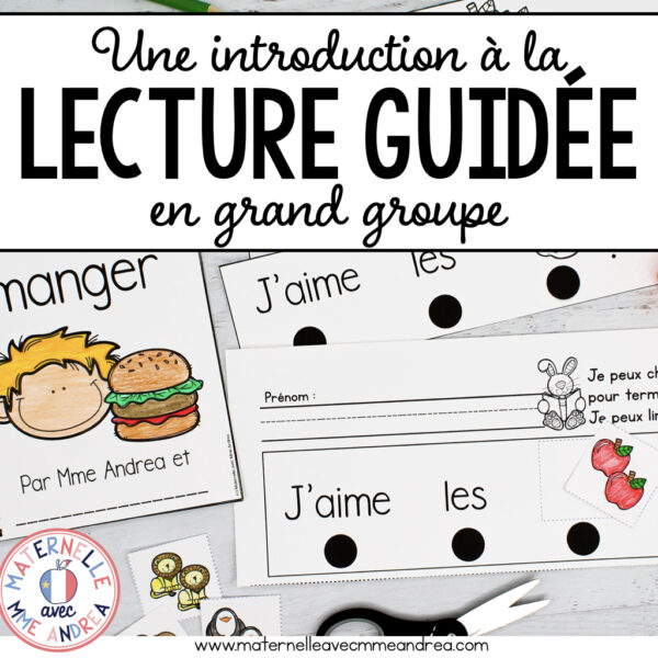 FRENCH Intro to Kindergarten Guided Reading - Whole Group (Introduction à la lecture guidée)