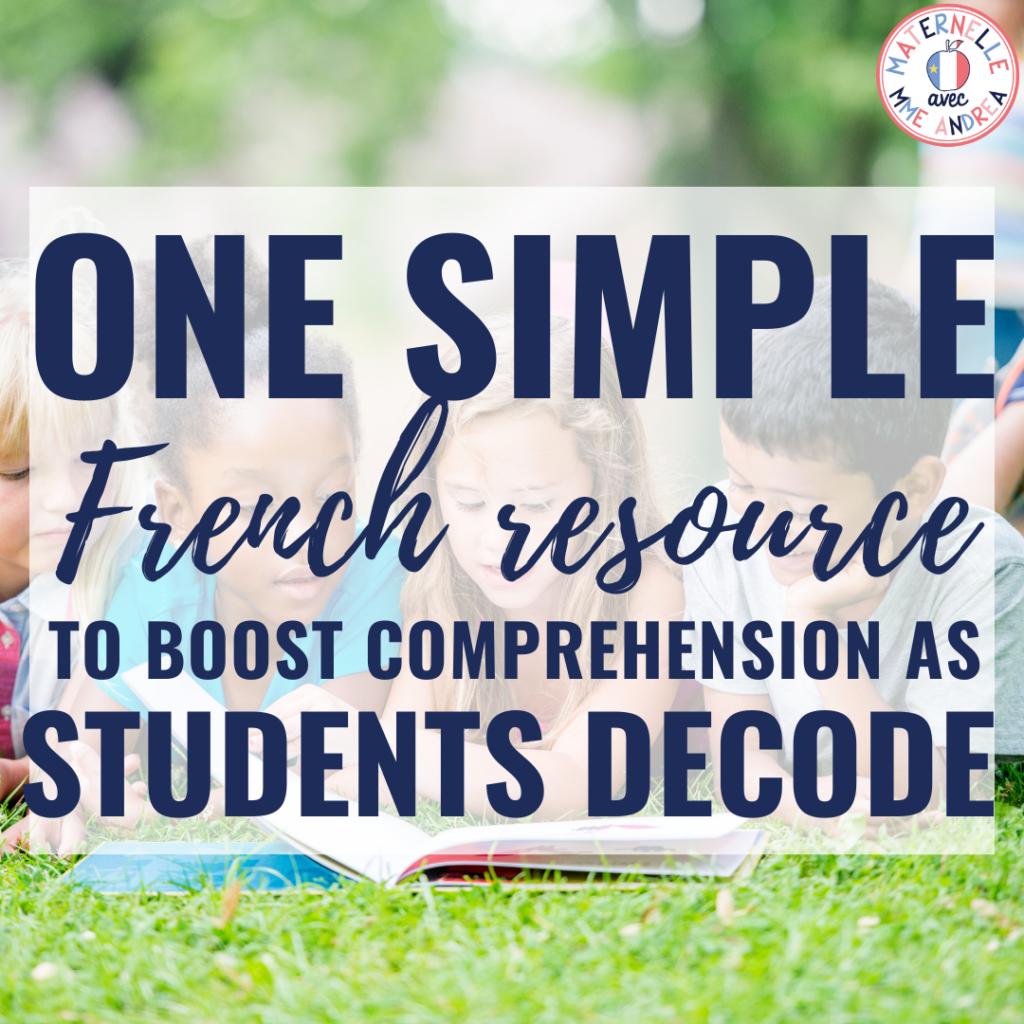 Do your French primary students struggle with reading decoding and comprehension? Give these simple French decodable readers a try! Students will read each page, and illustrate it based on what they read. No more guessing or looking at the picture to "read"!