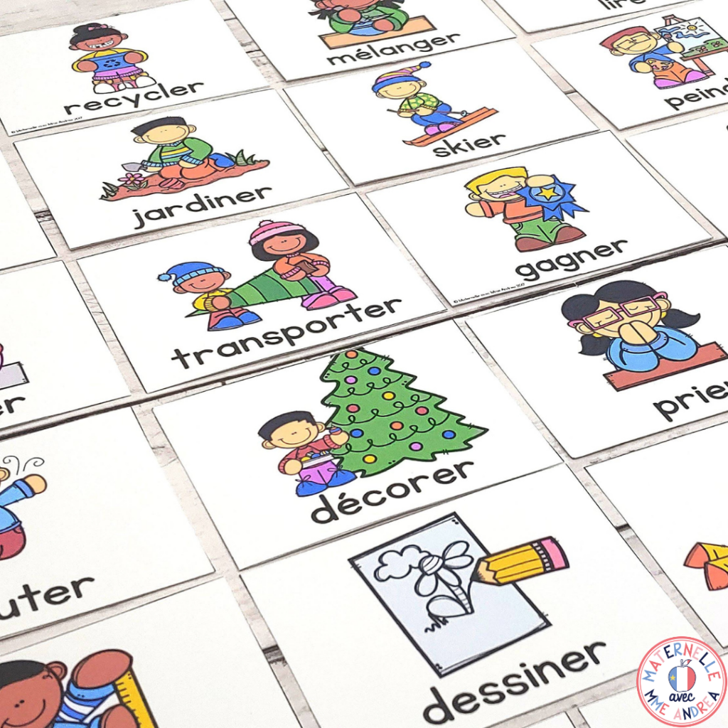 Looking to vary the way you use vocabulary cards when helping your French primary students learn important French vocabulary words? Check out this blog post for lots of ideas!
