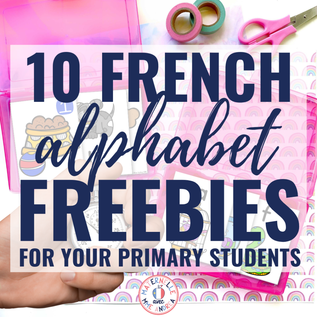 Teaching or reviewing the alphabet en français with your primary students? Check out this blog post FULL of helpful freebies, from alphabet posters to games and activities to assessments!